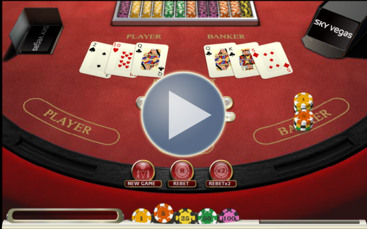 Play Baccarat at Sky Bingo